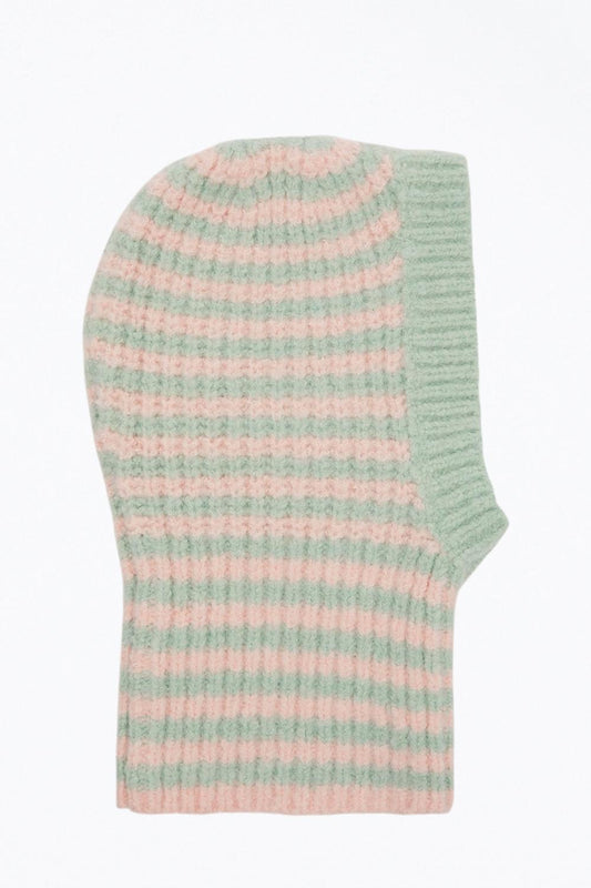 One Size - green/pink stripes