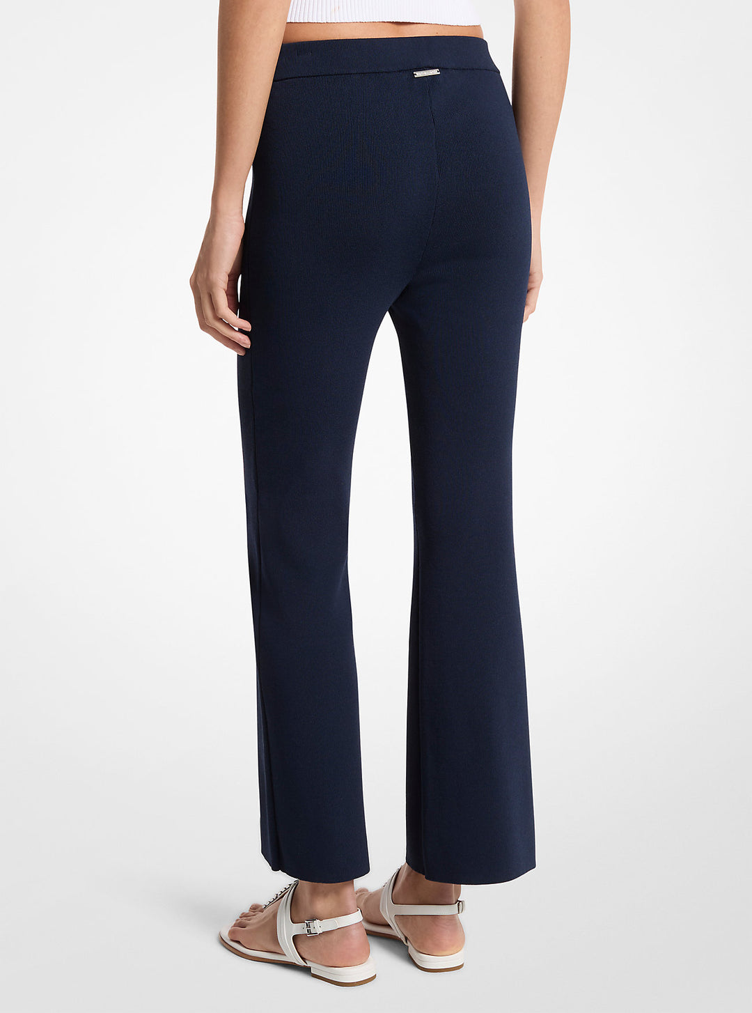 stretch knit cropped leggings