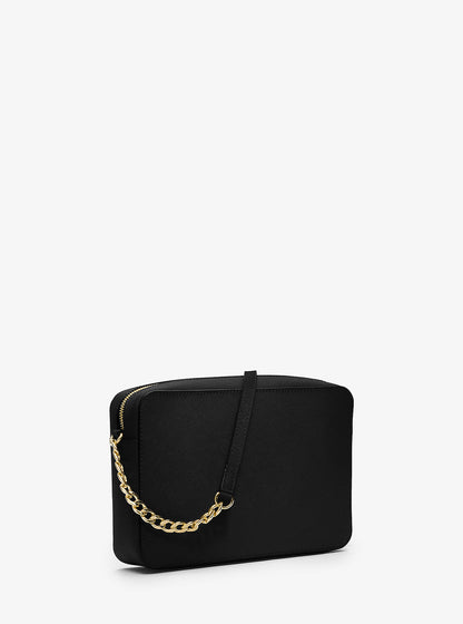 jet set large saffiano leather crossbody bag