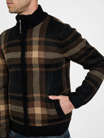andres wool-blend full-zip sweater