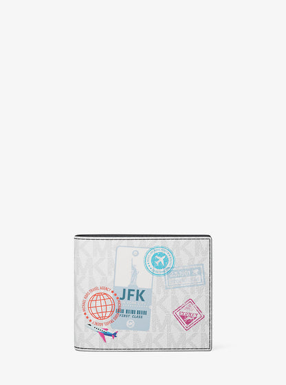 cooper embellished signature logo billfold wallet