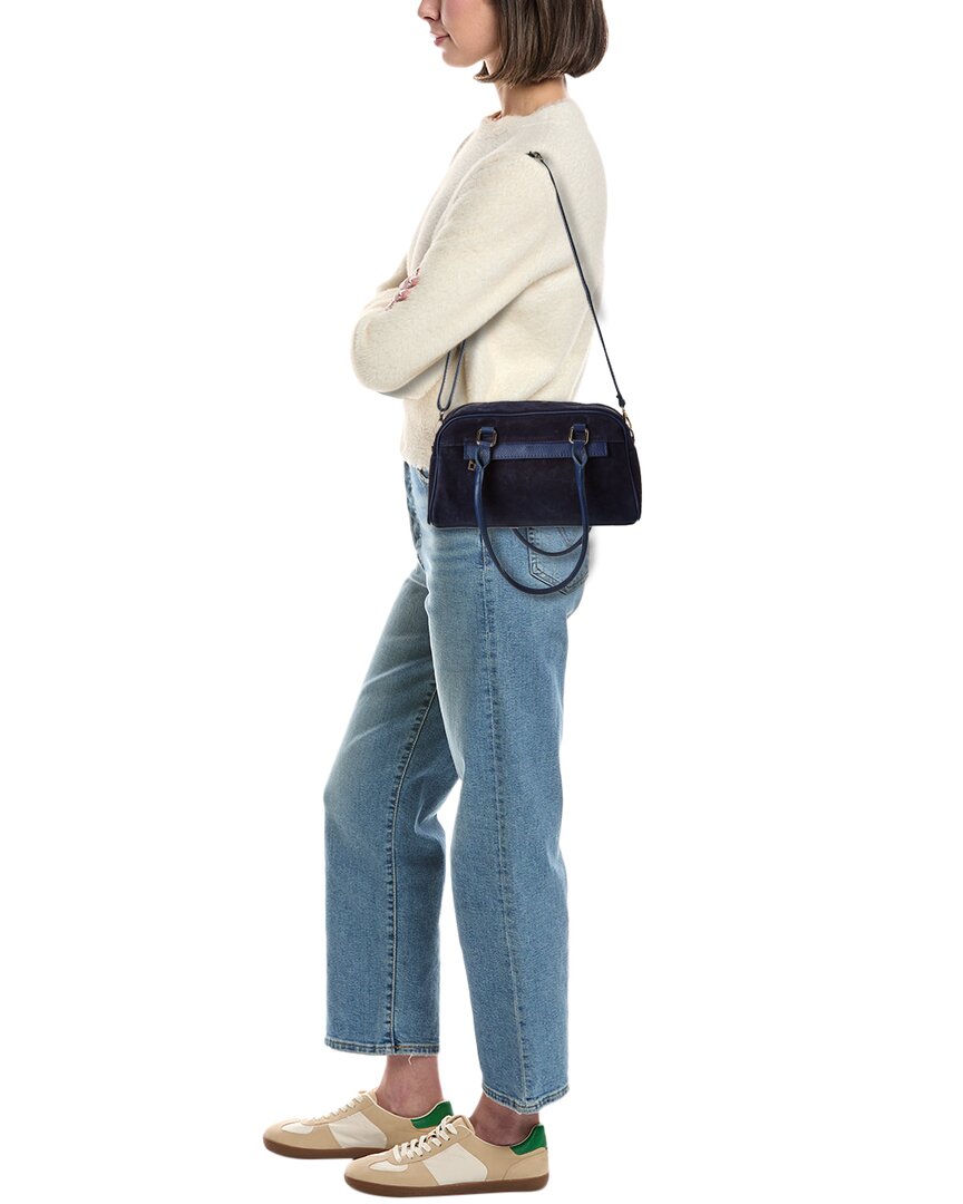 kiki27 suede shoulder bag