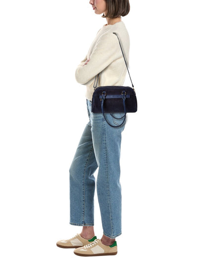 kiki27 suede shoulder bag