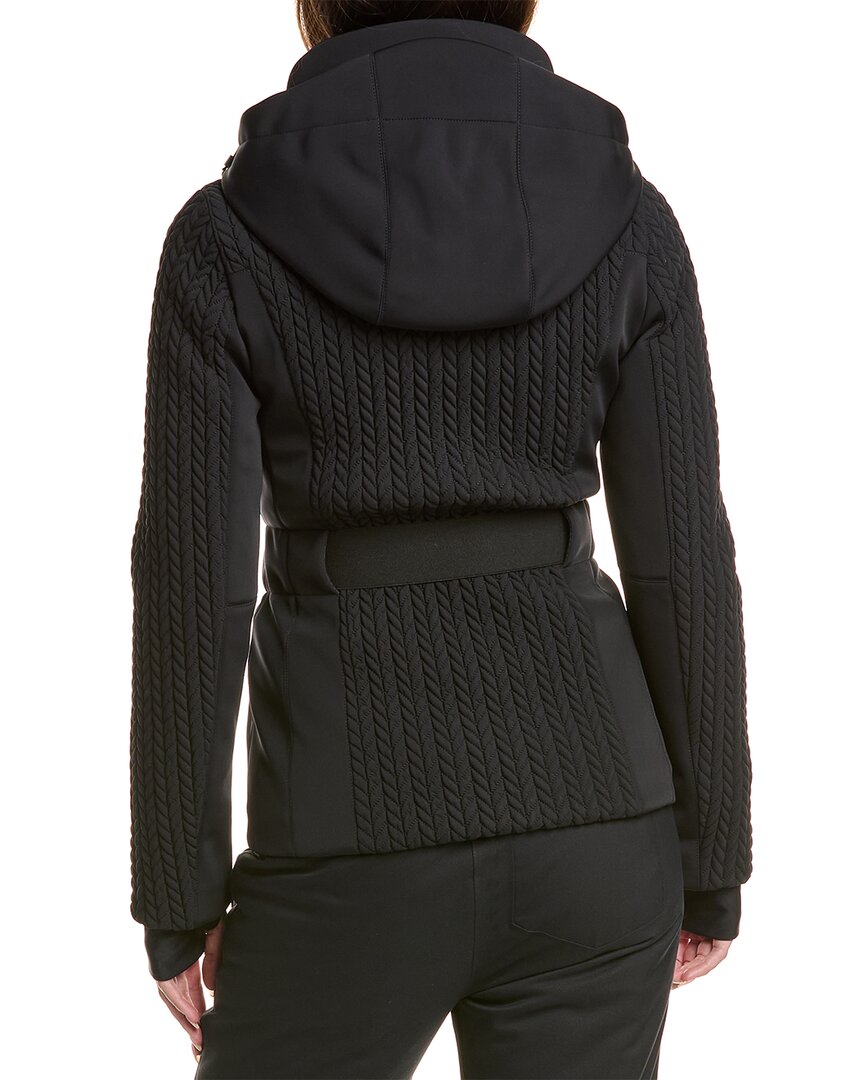 belted ski jacket