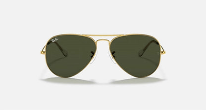 men's aviator classic sunglasses in polished arista gold