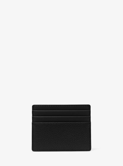 cooper pebbled leather tall card case