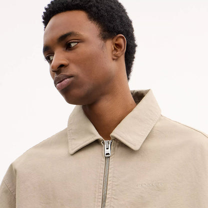 zip up blouson jacket