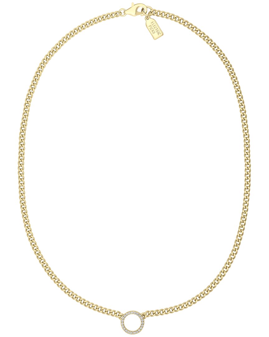14k plated cz twilight necklace