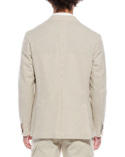 montedoro by  stripe textured blazer