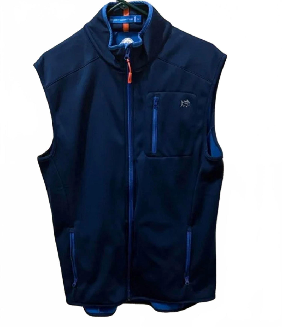 tide to trail performance vest in yacht blue