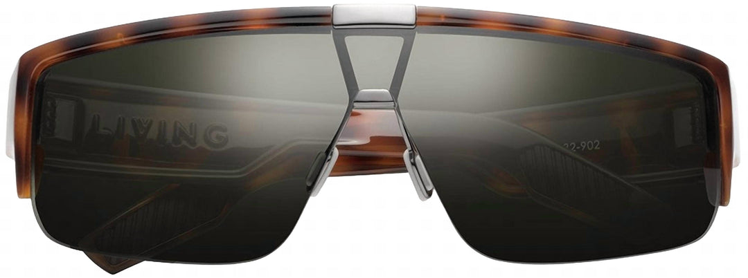 One Size - polished classic tortoise / green grey lens