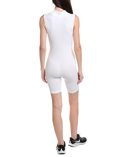 rib seamless basic romper