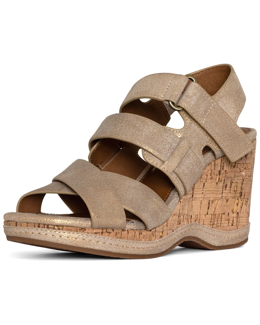 fablle leather wedge sandal