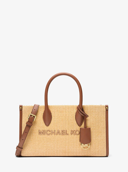 mirella medium woven satchel