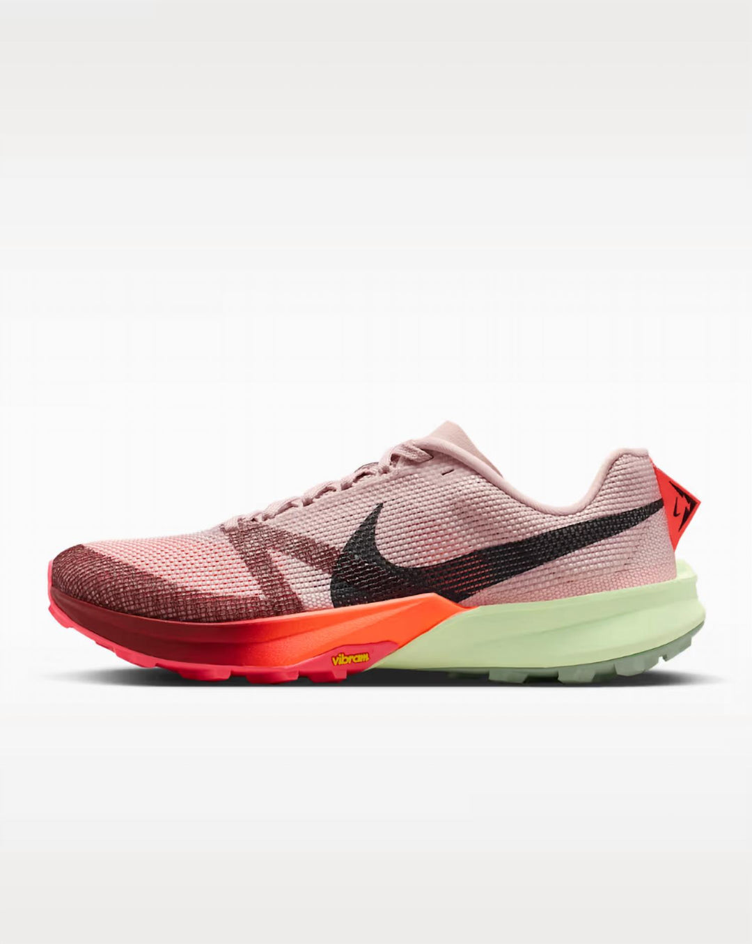 men's kiger 10 shoes in silt red/volt tint/hot lava/burgundy ash
