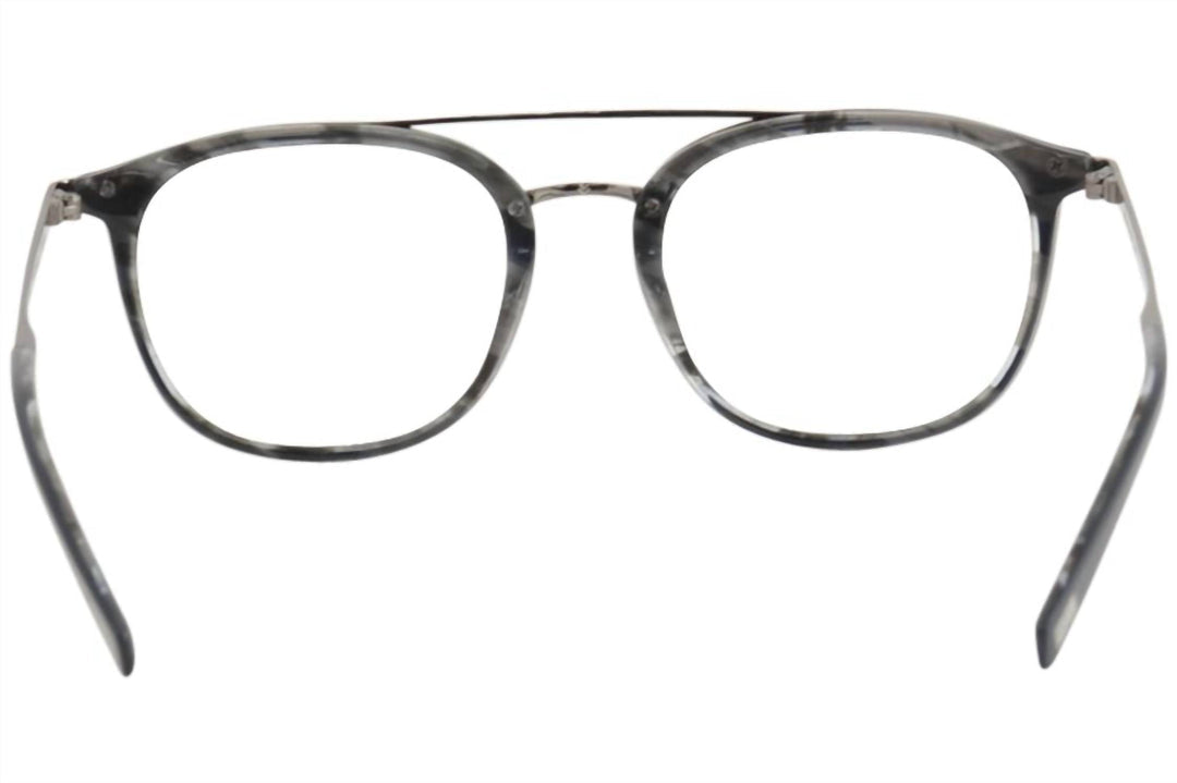 men's v378 square eyeglasses in navy smoke