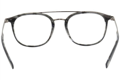 men's v378 square eyeglasses in navy smoke