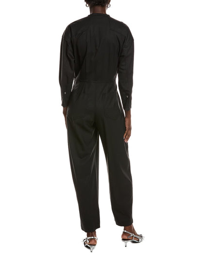 peter pan collar jumpsuit
