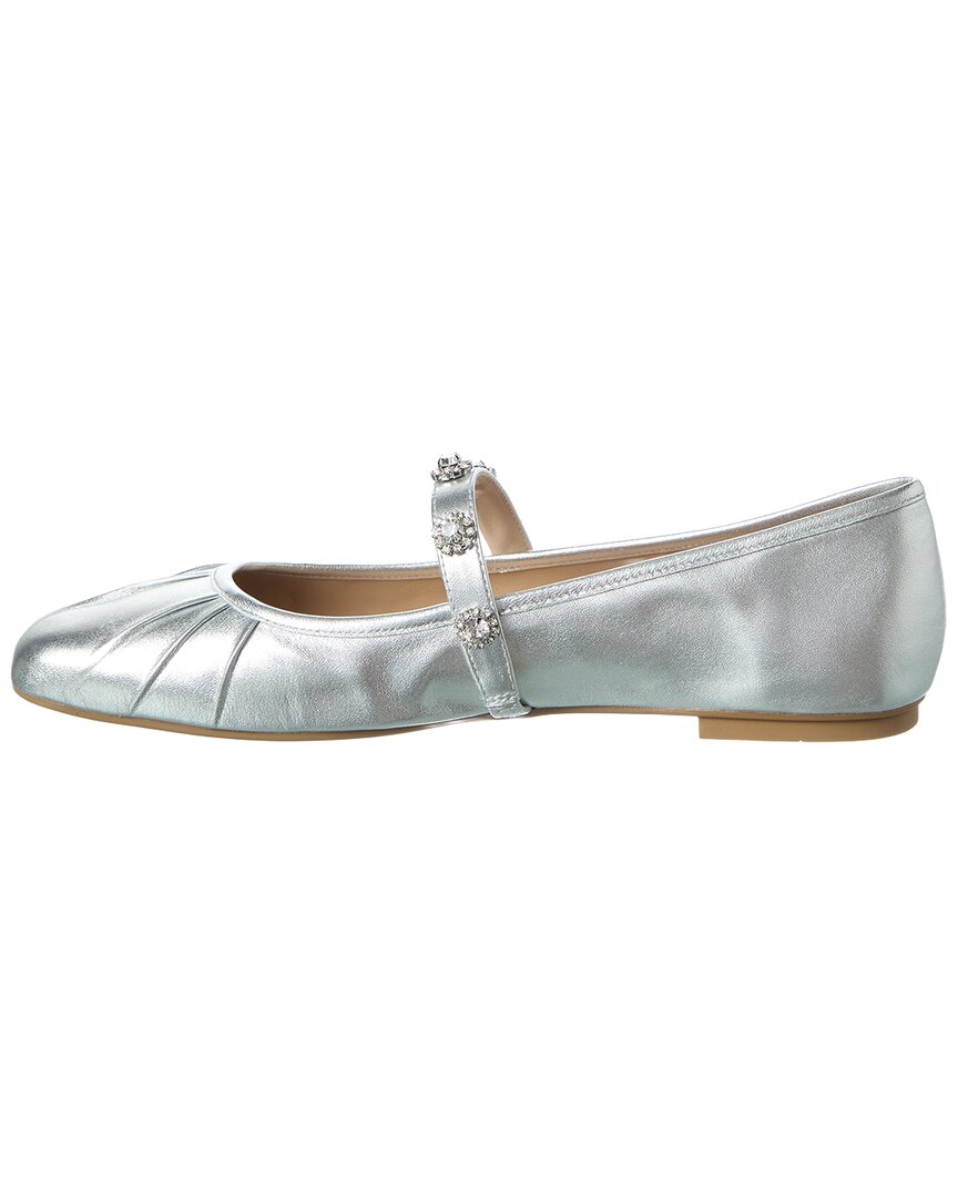 justina leather mary jane ballet flat