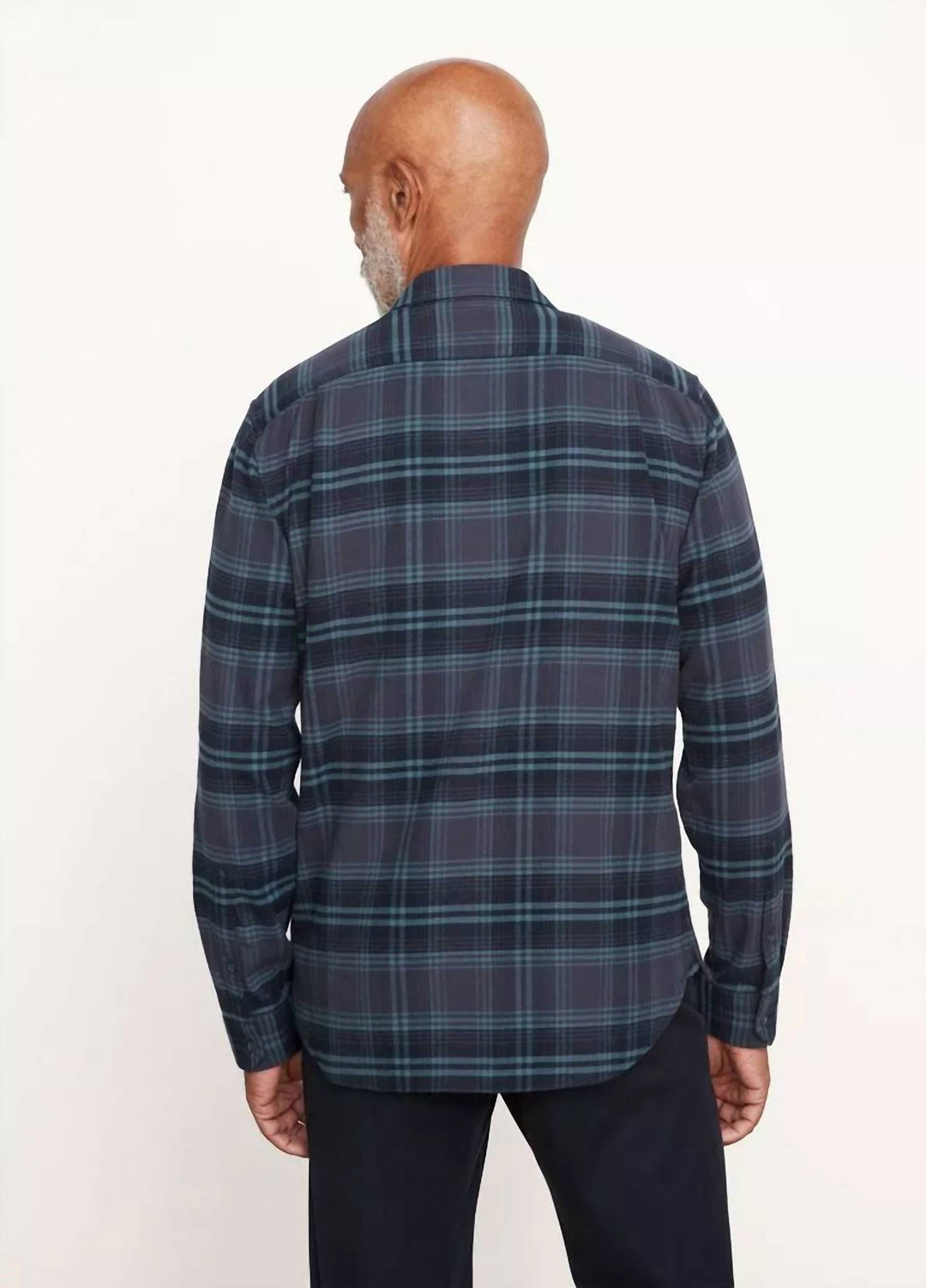 long sleeve sports shirt westlight plaid in nightfall