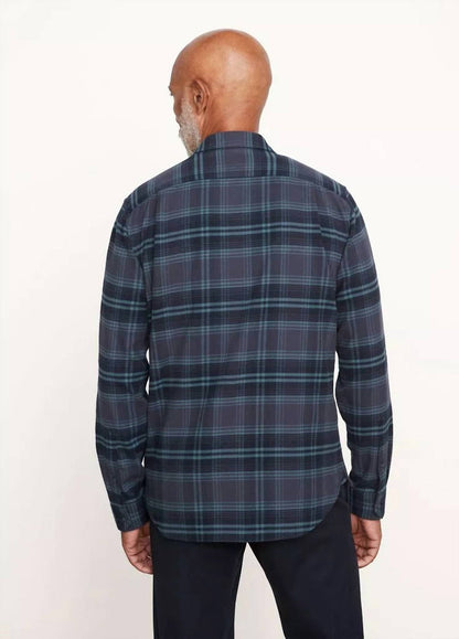 long sleeve sports shirt westlight plaid in nightfall