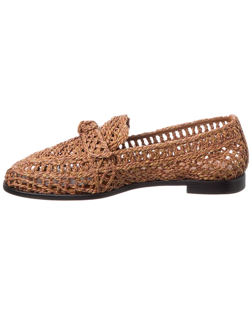 raffia penny loafer