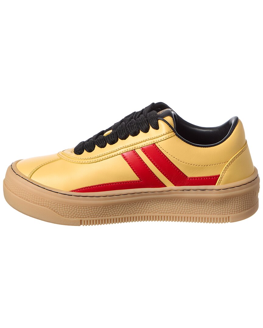 semelle haute leather sneaker