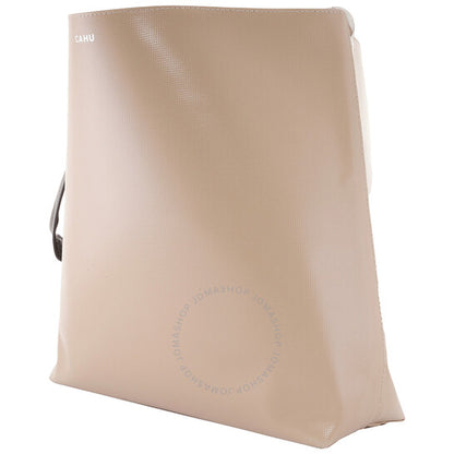 Cahu, Cream Leather Tote Bag