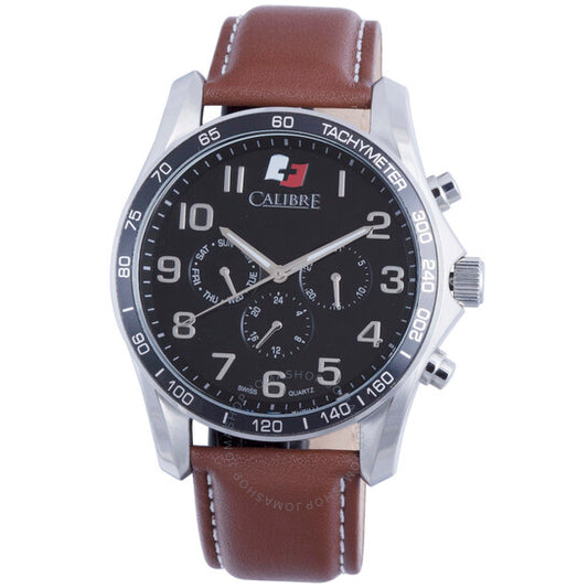 Calibre, Buffalo Black Dial Brown Leather Men's Watch SC-4B1-04-007-1