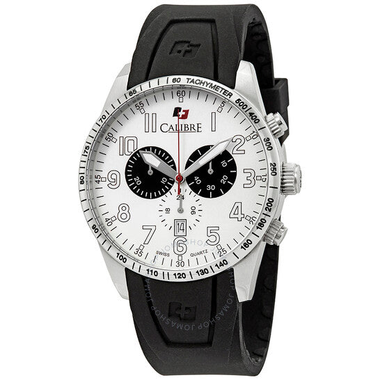 Calibre, Recruit Chronograph White Dial Men's Watch