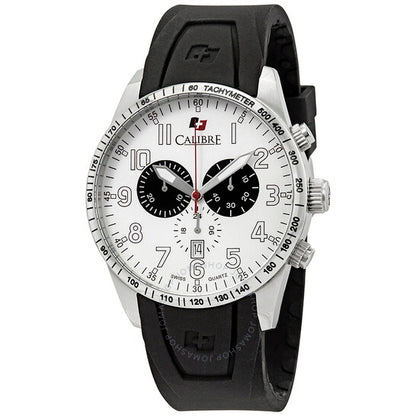 Calibre, Recruit Chronograph White Dial Men's Watch