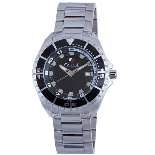 Calibre, Sea Knight Black Dial Men's Stainless Steel Watch