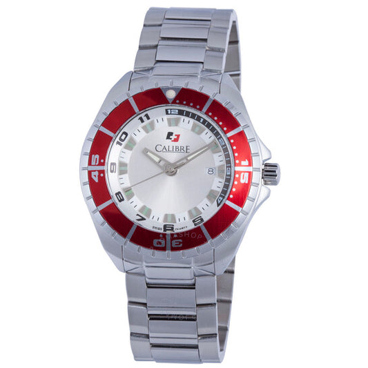 Calibre, Sea Knight White Dial Stainless Steel Men's Watch SC-5S2-04-001-4