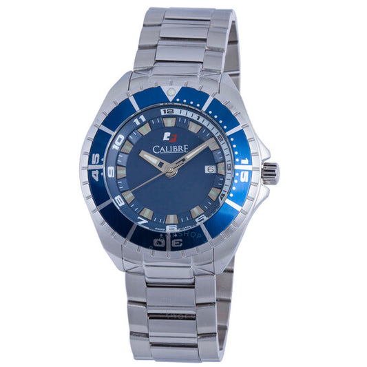 Calibre, Sea Knoght Blue Dial Stainless Steel Men's Watch SC-5S2-04-001-3