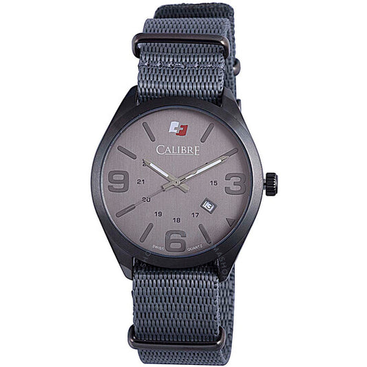 Calibre, Trooper Grey Dial Grey Canvas Men's Watch