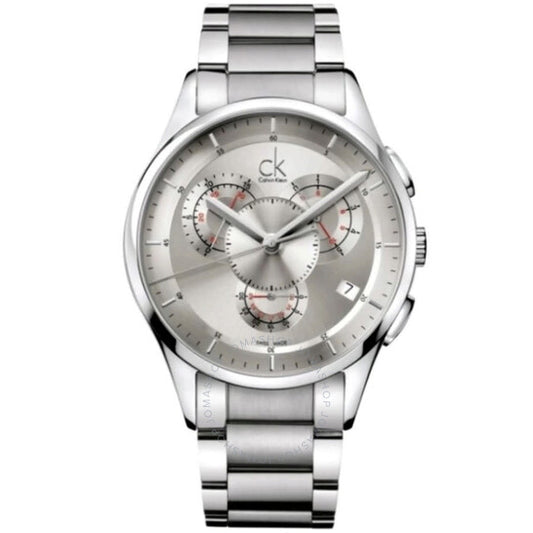Calvin Klein, Basic Chronograph Quartz Silver Dial Men's Watch