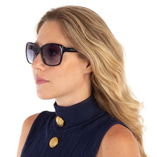 Blue Gradient Oversized Ladies Sunglasses