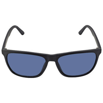 Blue Rectangular Men's Sunglasses