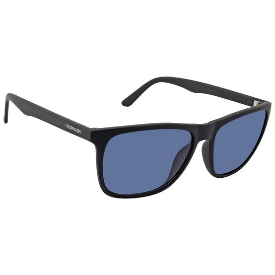 Blue Rectangular Men's Sunglasses