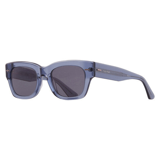 Blue Rectangular Men's Sunglasses
