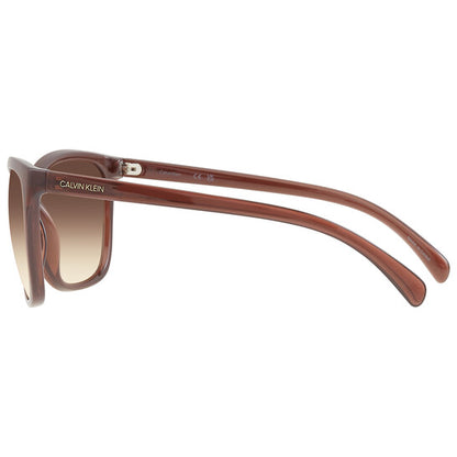 Brown Gradient Square Ladies Sunglasses