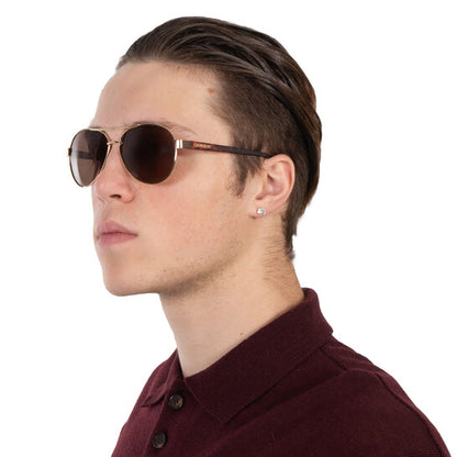 Brown Pilot Men's Sunglasses