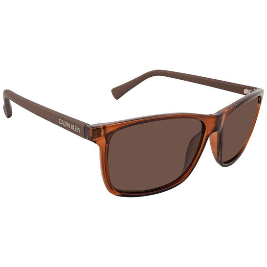 Brown Rectangular Men's Sunglasses