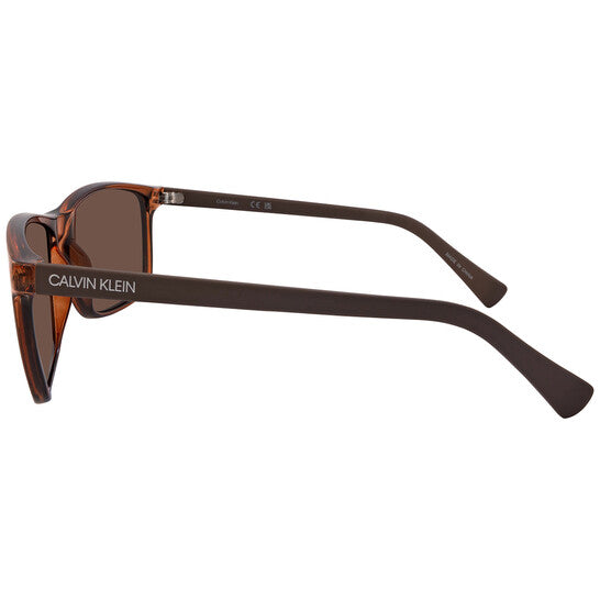 Brown Rectangular Men's Sunglasses