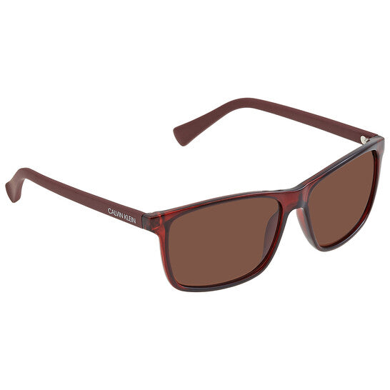 Brown Rectangular Men's Sunglasses