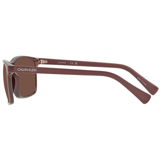 Brown Rectangular Men's Sunglasses