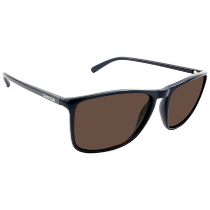 Brown Rectangular Men's Sunglasses