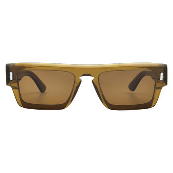 Brown Rectangular Men's Sunglasses
