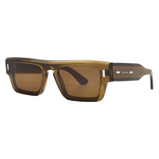 Brown Rectangular Men's Sunglasses