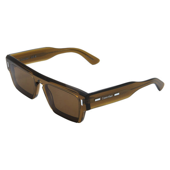 Brown Rectangular Men's Sunglasses